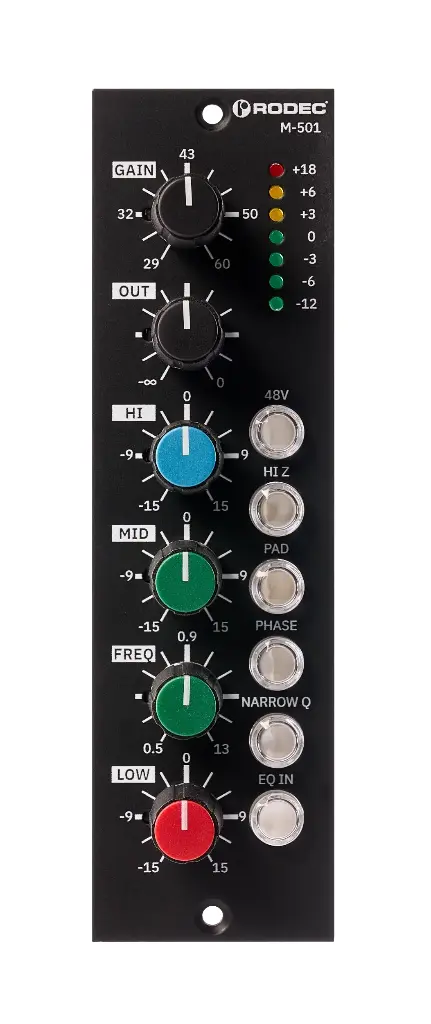 [ROD-100021] M-501 500 Series Mic/Line Preamp+EQ